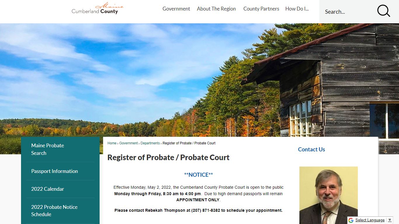 Register of Probate / Probate Court - Cumberland County, Maine